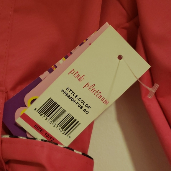 NWT Girls Rain Coat - Picture 3 of 4